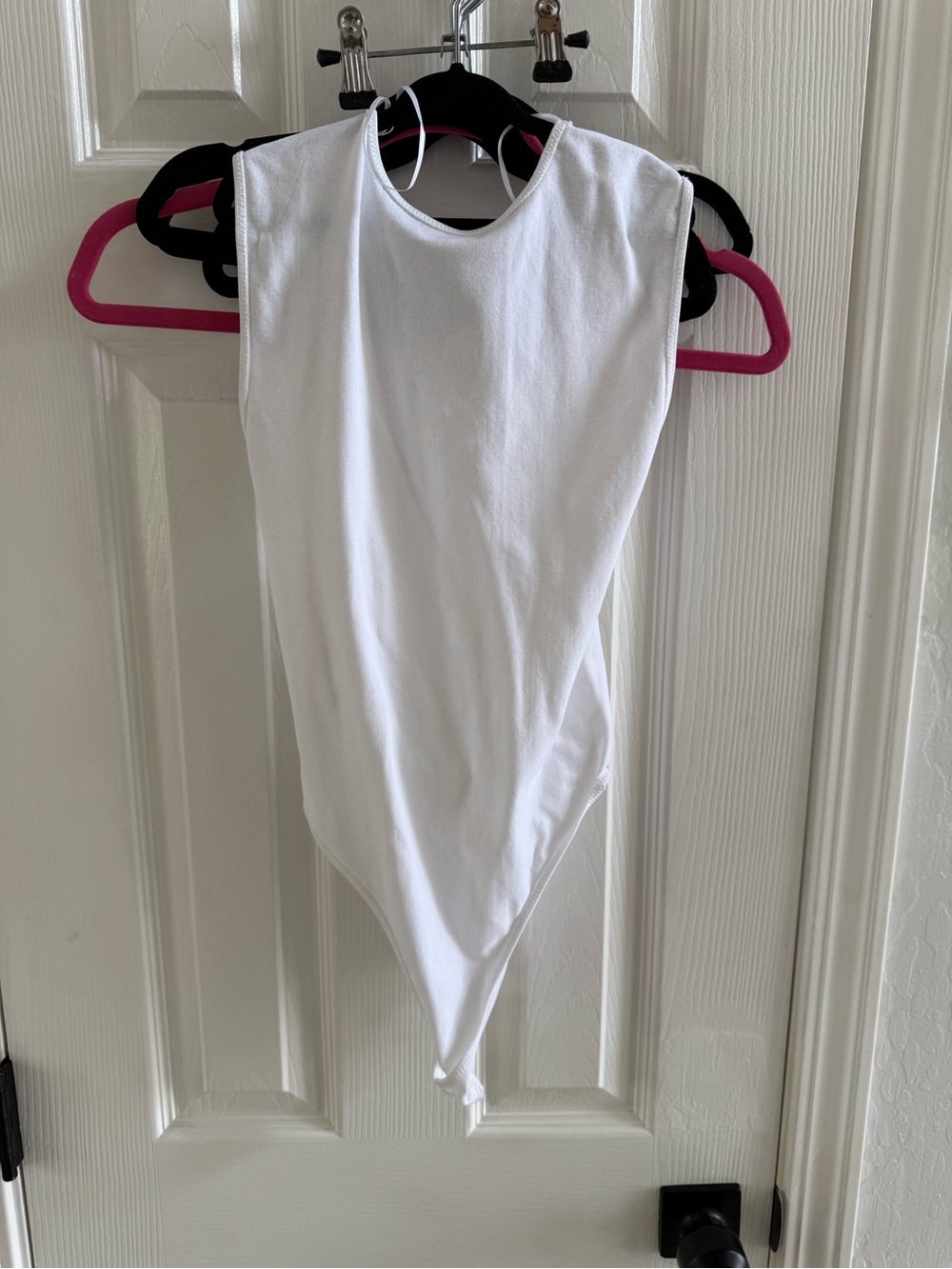 Zara White Sleeveless Bodysuit